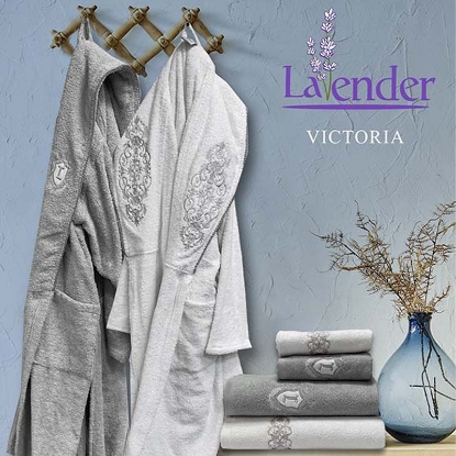 خرید ست حوله عروس و داماد دوقلو 8 تکه گلدوزی ورونیکا مدل Victoria | ورونیکا