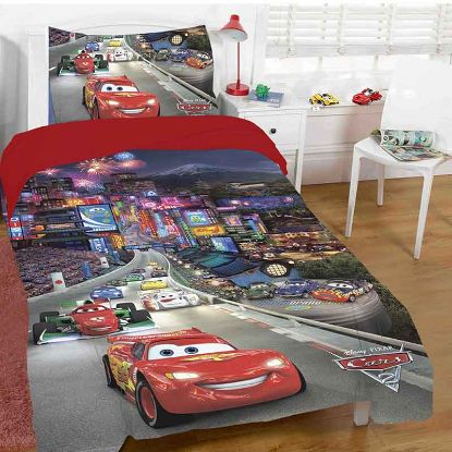 ست کاور يکنفره 3 تکه لوندر طرح cars4
