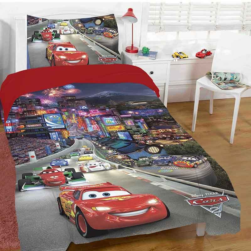 ست کاور يکنفره 3 تکه لوندر طرح cars4