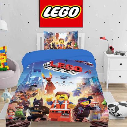 ست کاور يکنفره 3 تکه لوندر طرح lego