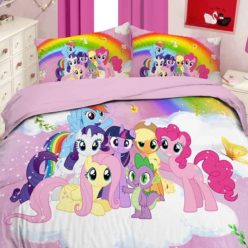 ست کاور يکنفره 3 تکه لوندر طرح pony
