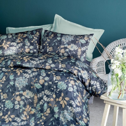 خرید کاور لحاف پنبه 4 تکه دونفره ورونیکا مدل ponchino سرمه ای-سدری | ورونیکا