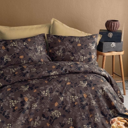 خرید کاور لحاف پنبه 4 تکه دونفره ورونیکا مدل chairo قهوه ای | ورونیکا