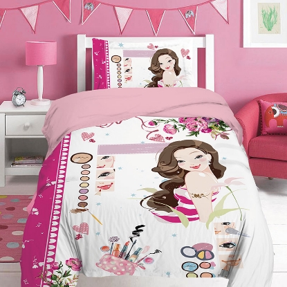 خرید ست 3 تکه ملحفه کاور میکرو پنبه کودک makeup artist | ورونیکا