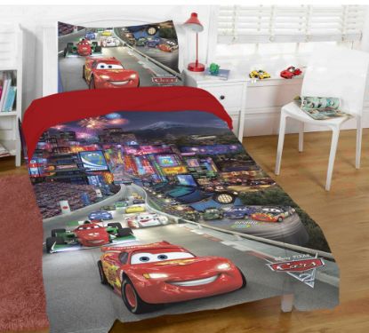 تصویر  ست 3 تکه ملحفه کاور میکرو پنبه کودک cars 4
