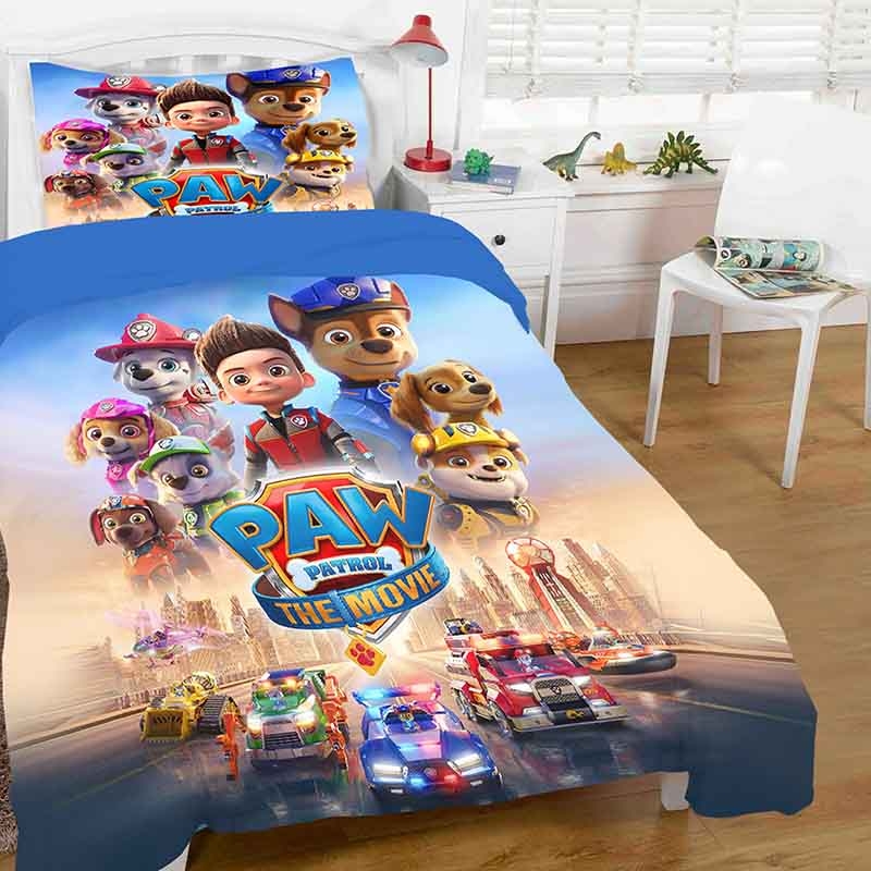 خرید ست 3 تکه کاور لحاف پسرانه ورونیکا مدل سگ های نگهبان paw patol2 | ورونیکا