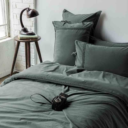 خرید کاور لحاف پنبه پوپلین 6 تکه دونفره ورونیکا مدل dropeteal سبز | ورونیکا