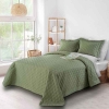ست کامل روتختی چهار فصل پنبه دوزی ورونیکا LV دو نفره سه تکه سبز | ورونیکا