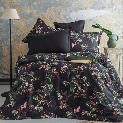 خرید لحاف کاور 6 تکه دونفره ورونیکا مدل ناته گلدار تیره | ورونیکا