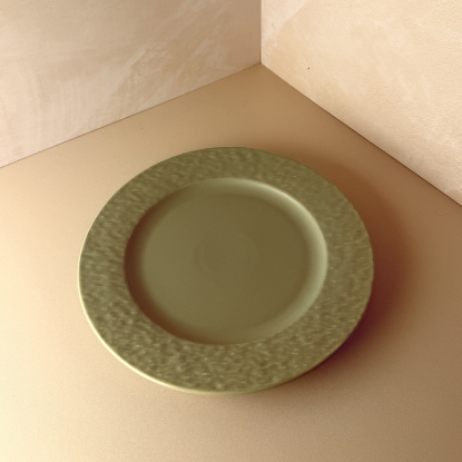 تصویر  بشقاب قطر 25.5 پتینه روشن