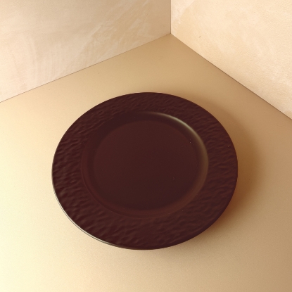 تصویر  بشقاب قطر 25.5 پتینه روشن