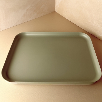 تصویر  سینی الیاف بامبو ملامین بزرگ