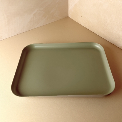 تصویر  سینی الیاف بامبو ملامین متوسط