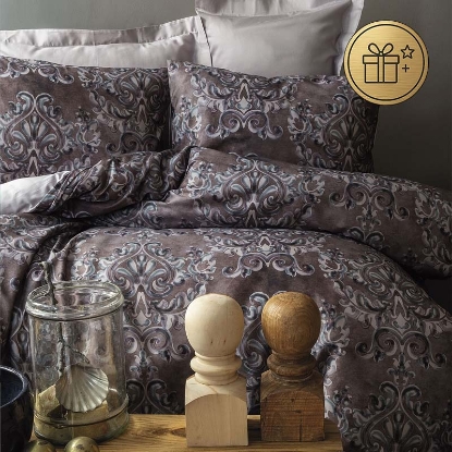 تصویر  ست 4 تکه ملحفه کاور لحاف نخ پنبه لوکس torno