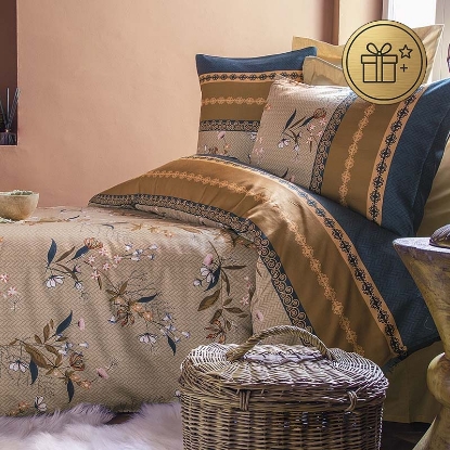 تصویر  ست 4 تکه ملحفه کاور لحاف نخ پنبه استاندارد nagoia