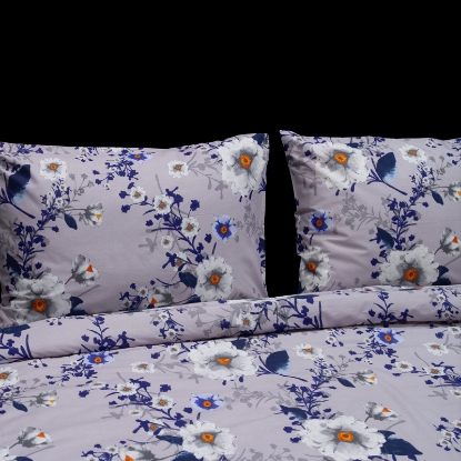 تصویر  ست 3 تکه ملحفه کاور لحاف نخ پنبه استاندارد camilia