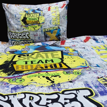 تصویر  ست 3 تکه ملحفه کاور لحاف نخ پنبه استاندارد free boy