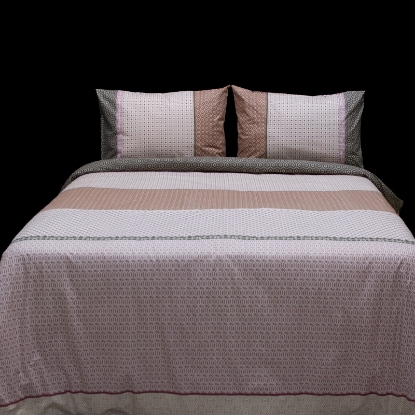 تصویر  ست 3 تکه ملحفه کاور لحاف نخ پنبه استاندارد frey