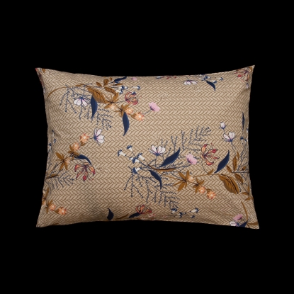 تصویر  کاور لحاف پنبه 4 تکه دونفره ورونیکا مدل nagoia کرم سرمه ای