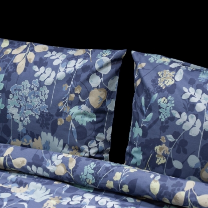 تصویر  کاور لحاف پنبه 4 تکه دونفره ورونیکا مدل ponchino سرمه ای-سدری