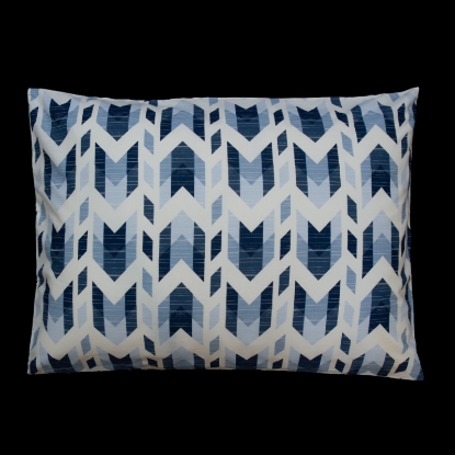 تصویر  کاور لحاف پنبه 4 تکه دونفره ورونیکا مدل pruva سفید سرمه ای