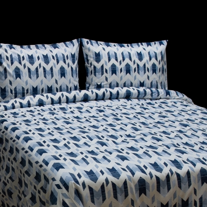 تصویر  ست 3 تکه ملحفه کاور لحاف نخ پنبه استاندارد pruva