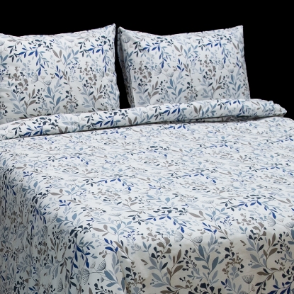 تصویر  ست 3 تکه ملحفه کاور لحاف نخ پنبه استاندارد ramielle