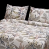 تصویر  کاور لحاف پنبه 4 تکه دونفره ورونیکا مدل tiede طرح برگ سفید