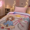 تصویر  ست 3 تکه کاور لحاف دخترانه ورونیکا مدل COZY GIRL