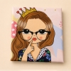 تصویر  ست 3 تکه کاور لحاف دخترانه ورونیکا مدل stylish girl صورتی