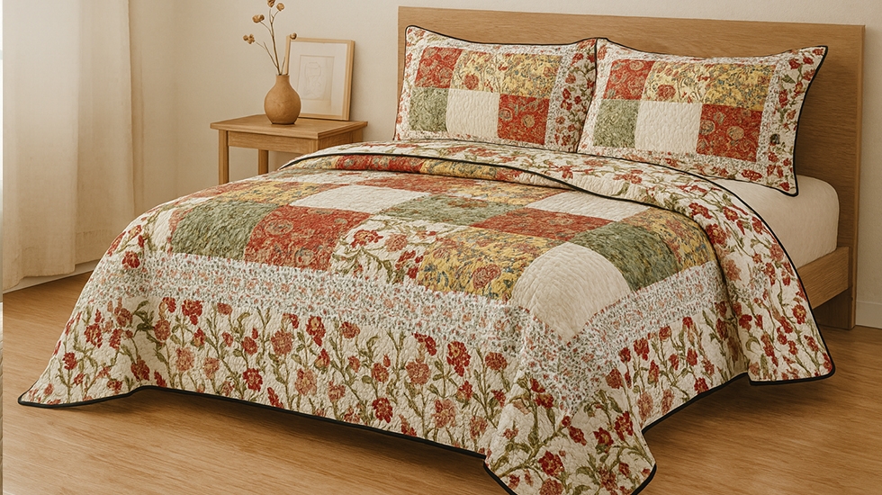 خرید روتختی شیک بر اساس سایز و کاربرد برای اتاق خواب لوکس | ورونیکا انواع روتختی شیک یک نفره و دونفره لوکس با طرح گلدوزی | ورونیکا