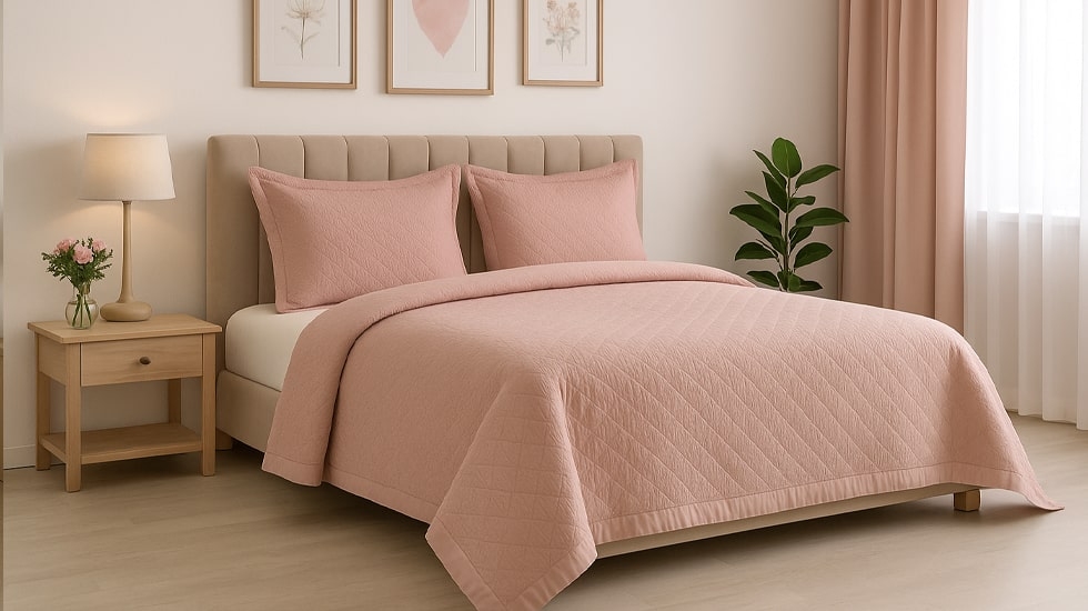 روتختی و پرده ست شده برای دکوراسیون زیبا | ورونیکا ست روتختی و پرده هماهنگ برای اتاق خواب شیک | ورونیکا