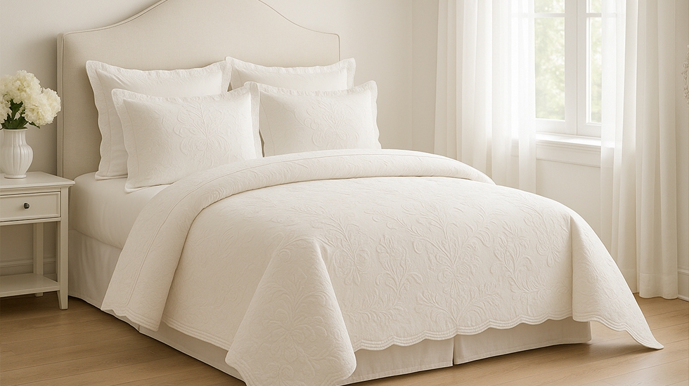 تاثیر رنگ روتختی عروس بر دکوراسیون و آرامش اتاق خواب - ورونیکا چرا انتخاب رنگ روتختی عروس مهم است؟ راهنمای کامل ورونیکا