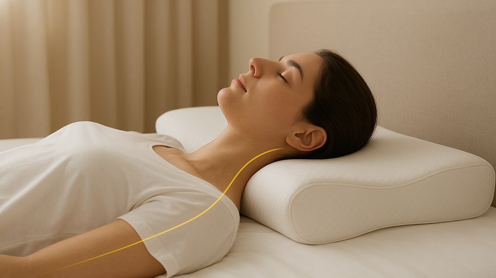 بالش طبی برای حمایت از گردن و ستون فقرات با طراحی ارگونومیک | ورونیکا