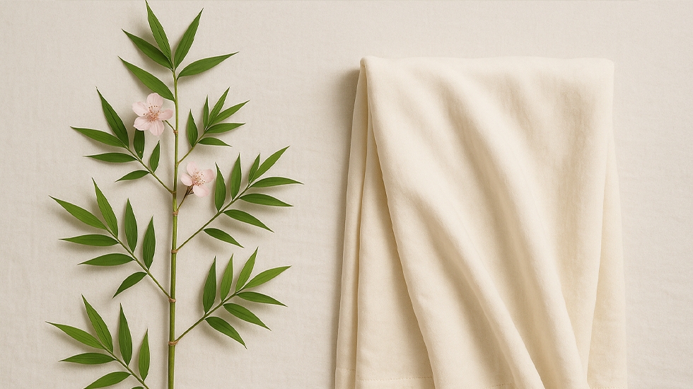 پارچه بامبو چیست؟ معرفی کامل پارچه بامبو طبیعی و ارگانیک ورونیکا پارچه بامبو چیست - الیاف طبیعی بامبو برای کالای خواب لوکس ورونیکا